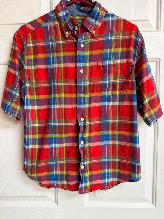 Woolrich Other - Woolrich Red Plaid Short-Sleeve Button-Down Shirt